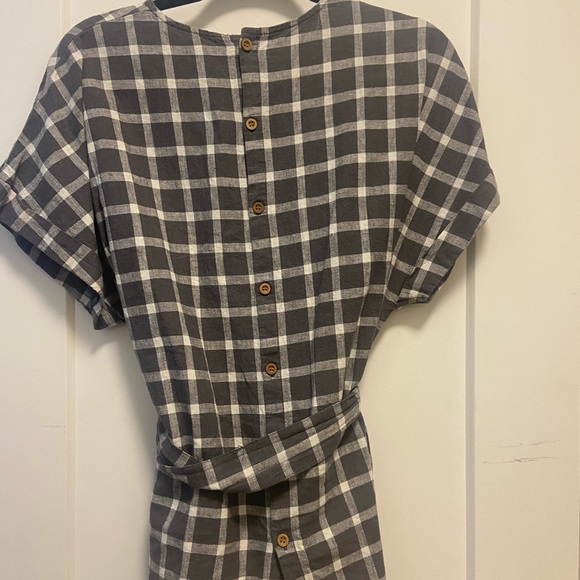 Linen Checked stop - Picture 3 of 3